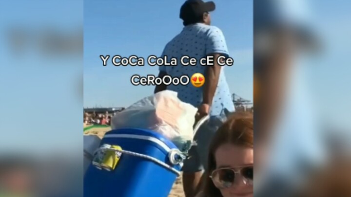 The uncle selling Coke on the beach—why is his hawking voice so insanely catchy?!