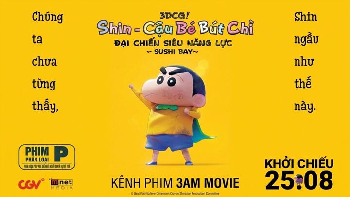 Shin - Cậu Bé Bút Chì 31: Đại Chiến Siêu Năng Lực ~ Sushi Bay (Lồng Tiếng)