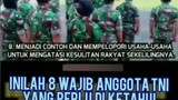 8 wajib TNI