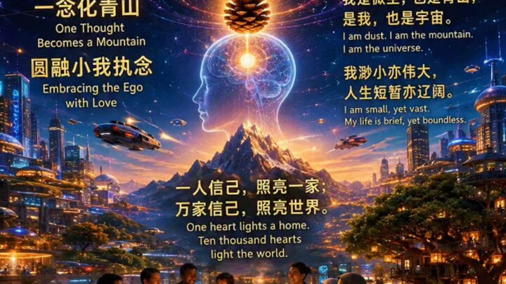 一念化青山，圆融小我执念