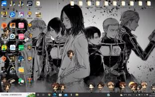 [Attack on Titan] Saat hewan peliharaan desktop Survey Corps muncul di desktop saya