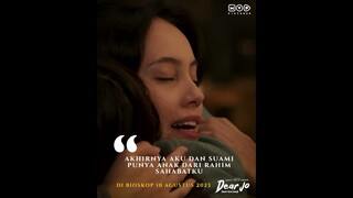 Dear Jo, 10 Agustus 2023 di Bioskop #shorts