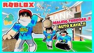 BANG BOY JADI KETUA MALING YANG KAYA RAYA - ROBLOX BANK ROBBERY SIMULATOR