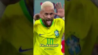 Neymar Goyang dan Bernyanyi - Brazil vs Korea #shorts #dubbingbola #dubbingvideo #dubbinglucu