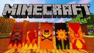 THE BEST FIRE BANNER DESIGNS IN MINECRAFT!