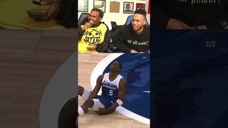 ANTHONY EDWARDS SUFFERS LEG INJURY MID GAME! #nba