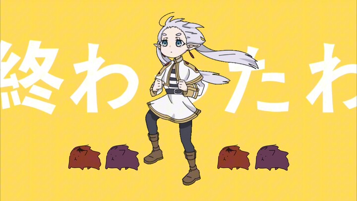 【Frieren: Ikrar Petang — Masa Muda yang Melaju/Handwritten】Frieren dengan Gaya Rambut "Angin Kencang