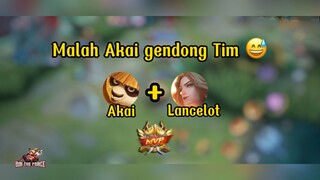 Akai Duet Lancelot , Malah akai yang gendong Tim😂