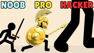 NOOB vs PRO vs HACKER in Stick War: Legacy