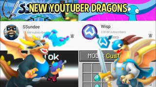 NEW YouTuber Dragons: FOOT ROLE DRAGON & WISP DRAGON | Dragon City 2021 |