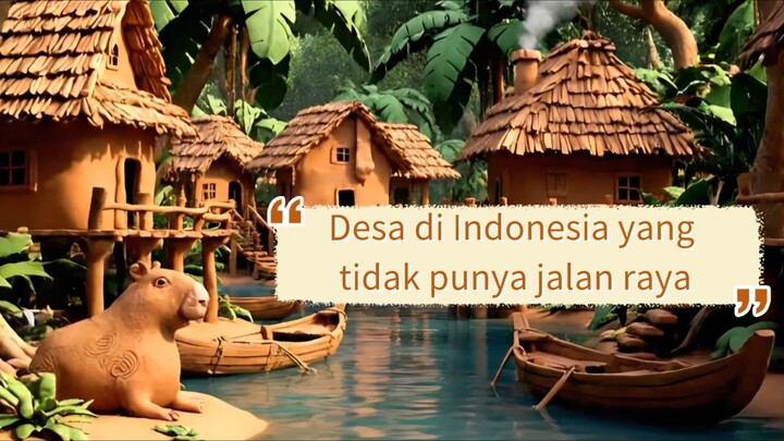 Desa di Indonesia yang terkenal karena tidak memiliki akses jalan raya.