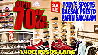 70% off 1,400 lang grabi ka Toby's bat subrang mura ng presyo niyo! Shoes,Bags,bike,apparels,& More!