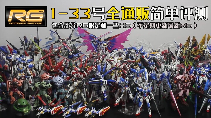 [แผนการสร้างโมเดล RG ให้สำเร็จ] การรวบรวม Bandai RG ทั้งหมดมีราคาเท่าไหร่? รีวิวซีรีย์ Zhiba Tongmao