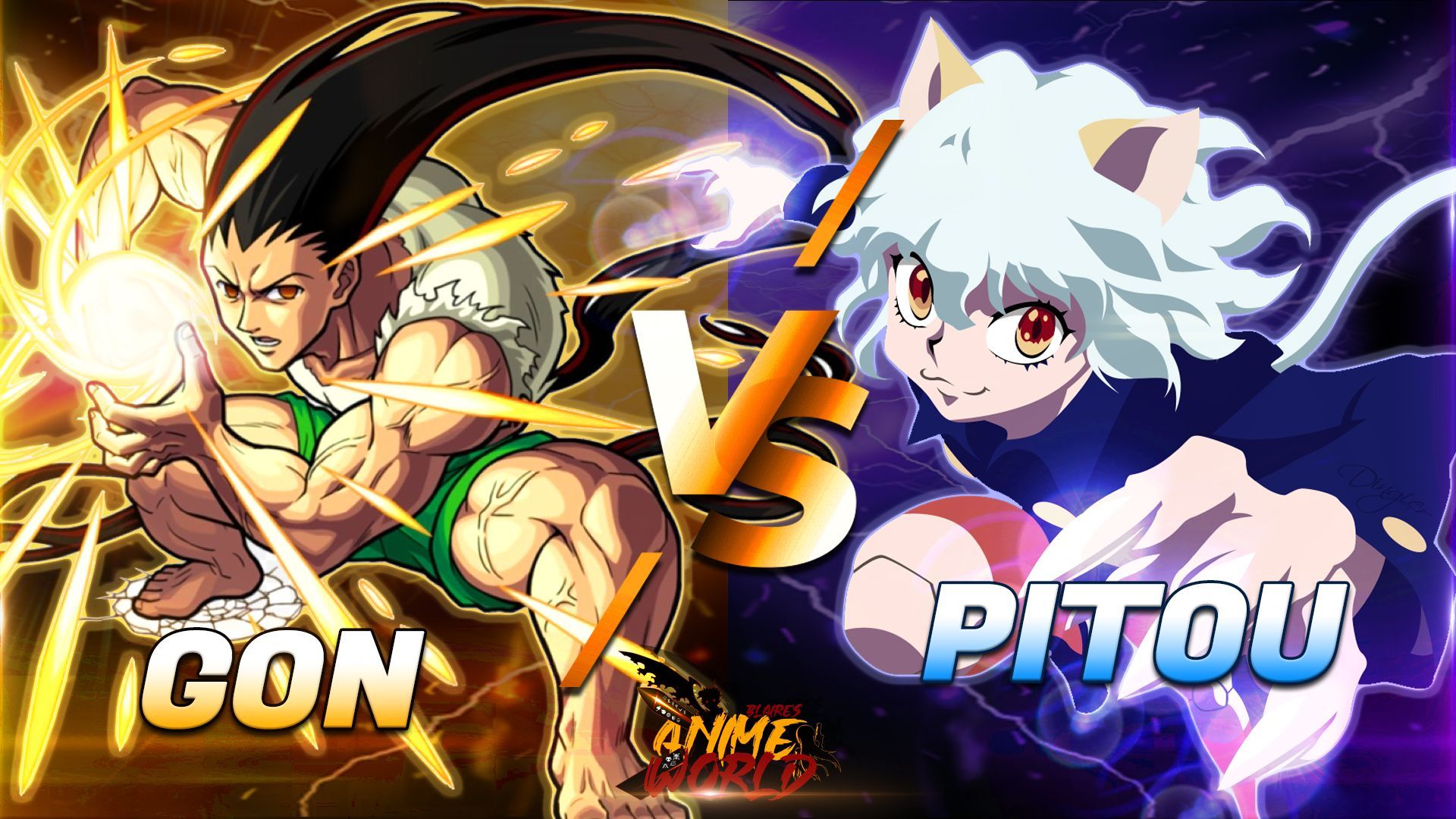 Gon vs. Pitou, Gon unleashed his true power