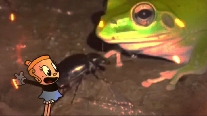 Ms. Chalice vs Frogzilla! - Cuphead fanmade