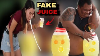 FAKE JUICE "PUBLIC PRANK"  |Subrang asim daw