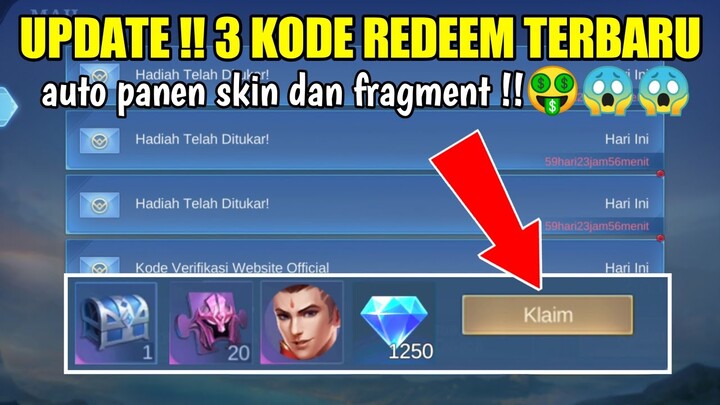 BURUAN REDEEM !! 3 KODE REDEEM TERBARU MOBILE LEGENDS