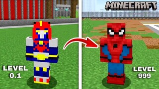 NAGING SI SPIDERMAN AKO sa Minecraft PE | Pwede Saputan pati si Crush