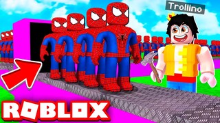 ¡¡LA FÁBRICA DE SPIDERMAN EN ROBLOX!! 🕷️🕸️ Super Hero Tycoon