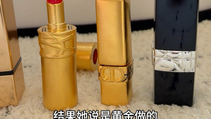 A lipstick made of gold probably feels amazing to wear!