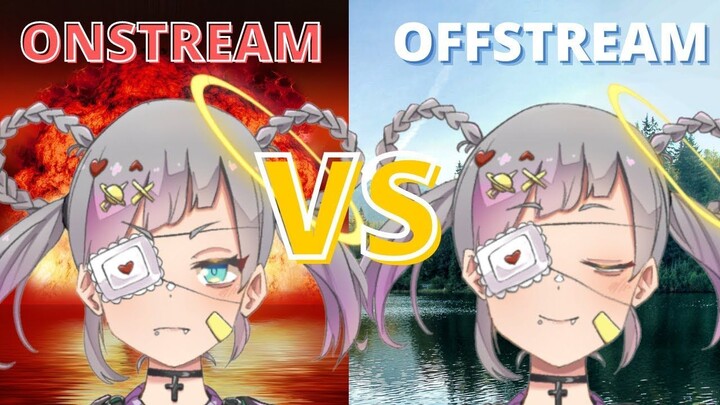 Eva on stream vs off stream [Eva Amalthea]