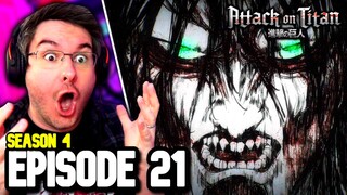 ATTACK ON TITAN Season 4 Part 2 Episode 21 REACTION | Attack on Titan REACTION