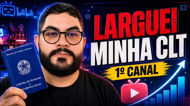 我辞掉了稳定的工作，给自己90天做YouTube | Larguei minha CLT e tenho 90 dias