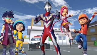 BoBoiBoy Sedang Jalan Jalan Sore😁 Bertemu Ultraman Tiga Menjadi Jahat Di Los Santos Gta 5 indonesia