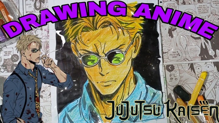 drawing anime Jujutsu KAISEN