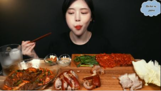 Thịt luộc, chân giò, mì kiều mạch cay cuốn kim chi phần 5 #anngonmoingay