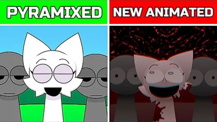 Incredibox Srunki Pyramixed เวอร์ชั่นใหม่แต่เป็นแอนิเมชั่น - เวอร์ชั่น Normal VS Horror