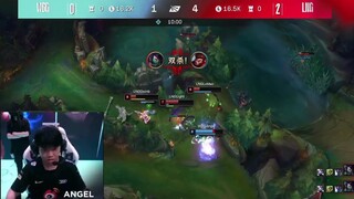 Angel lên đồng với vị tướng Ahri 1vs3 cực lả lướt Triple Kill | WBG vs LNG