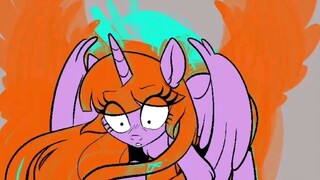 Proses Lukisan Penulis My Little Blight Canterlot Explosion Telur Paskah Pt.2