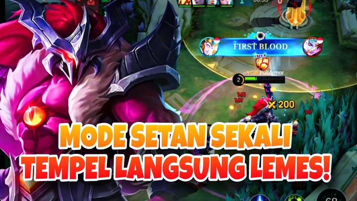 HYLOS MODE SETAN SEKALI TEMPEL LANGSUNG LEMES! - Mobile Legends
