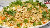 CƠM CHIÊN TRỨNG dân dã - CƠM CHIÊN từ GẠO ăn KIÊNG - Eggs fried Rice by Vanh Khuyen