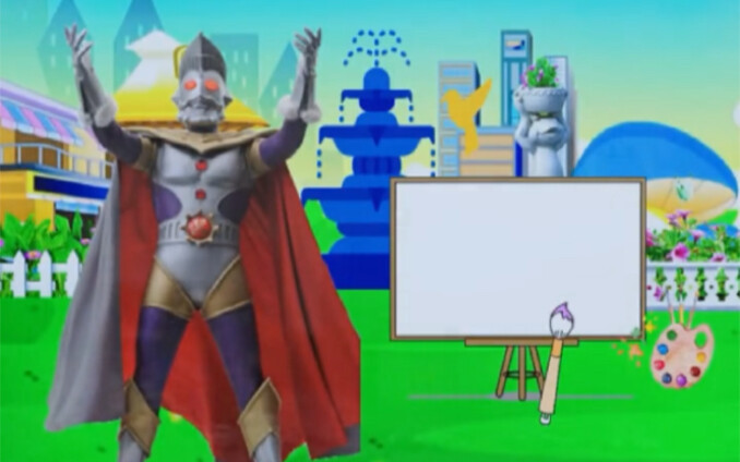 Little Ultraman đến và vẽ