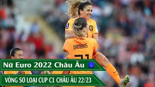 Kết quả nữ EURO 2022 Vòng 2 Bảng C. Vòng sơ loại cup c1 châu âu 22/23