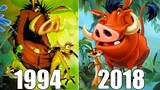 Evolution of Timon & Pumbaa in Games [1994-2018]
