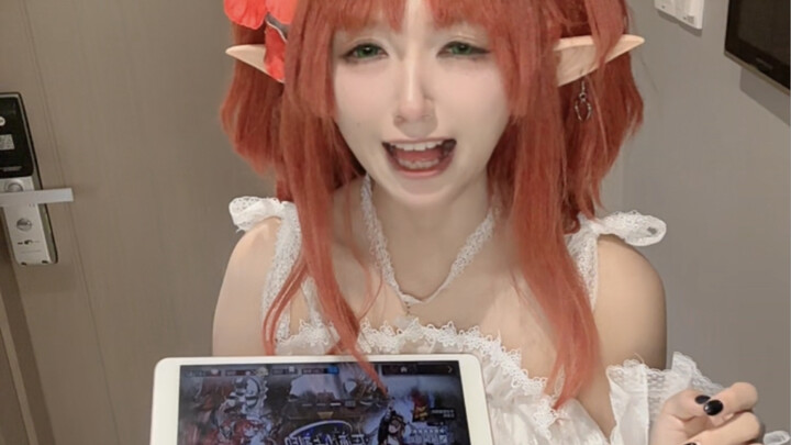 开幕雷击！不成熟的佩佩祈愿舞能否召唤和埃及猫猫的羁绊？百嘉：理想城我来啦！【明日方舟·桃金娘cos】【2024夏活佩佩抽卡】