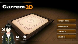 Bermain papan karambol 【Carrom 3D】【Vtuber Indonesia】