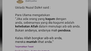 Ustadz Nuzul Dzikri said~