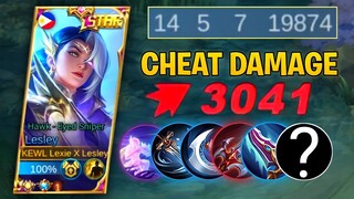 100% HYPER LESLEY ( BRUTAL DAMAGE😱) LESLEY BEST BUILD 2022