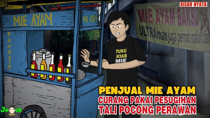 PENJUAL MIE AYAM CURANG PAKAI PESUGIHAN TALI POCONG PERAWAN  SINETRON AZAB