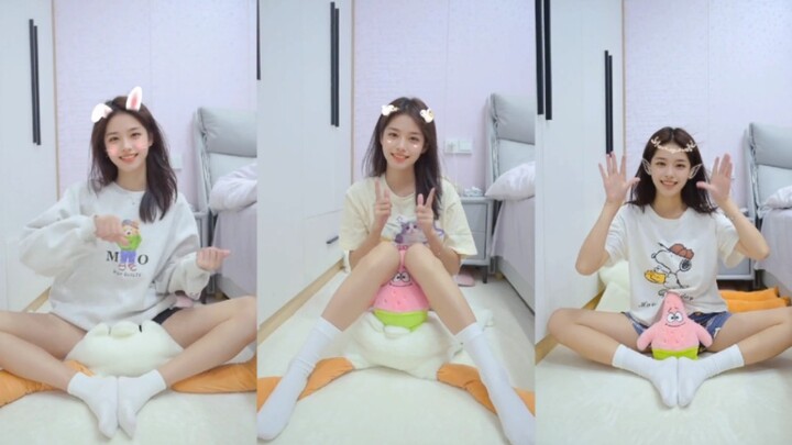 A pure and sweet female college student with nowhere to put her legs! Which character do you like be