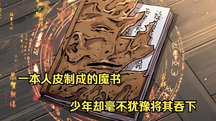 一本人皮制成的魔书，就连修罗恶鬼都要感到无比畏惧，可少年却毫不犹豫将其吞下