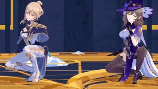 【MMD】旅行者要加入西风骑士团吗，有大姐姐的贴身指导哦