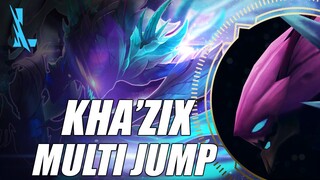 Wild Rift - Kha'Zix Multi Jump Combo?? (ft. Galio Model)