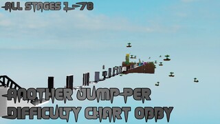 Another Jump Per Difficulty Chart Obby [All Stages 1-78] (ROBLOX Obby)