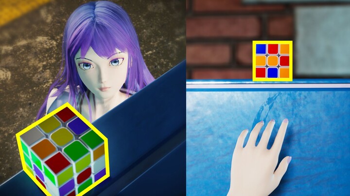 [Animation] OC Anime: Rubik's Cube Girl