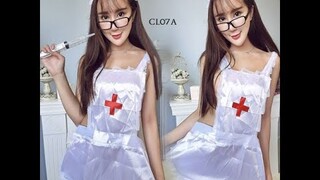 [ READY STOCK ] LINGERIE SEXY MODEL PERAWAT LINGERIE COSTUME COSPLAY NURSE PREMIUM CL07A